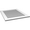 Ekena Millwork Vertical Surface Mount PVC Gable Vent: Functional, w/ 3-1/2"W x 1"P Standard Frame, 28"W x 34"H GVPVE28X3401SF - alternate 5